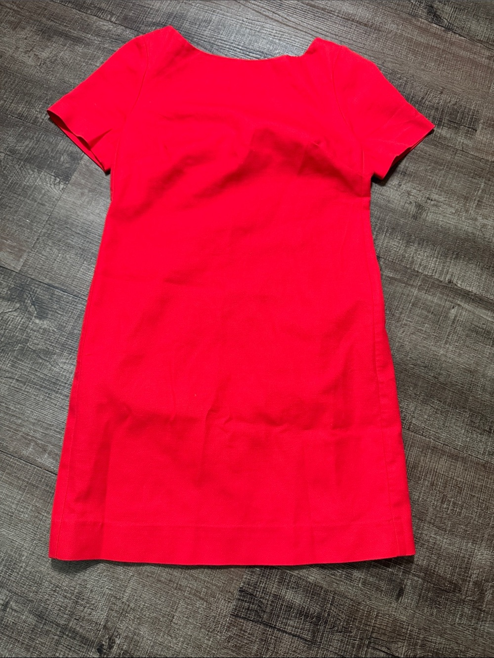 Anthropologie Maeve Vivid Red Short Sleeve Shift Dress
